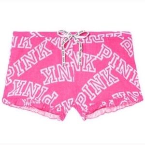 Vs Pink Cozy Jersey Sleep Short Shortie Pajama L
